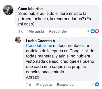 Lucho Cáceres responde a comentarios