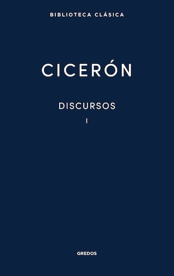 Cubierta del primer volumen de los 'Discursos', de Cicerón