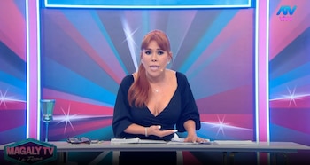 Sebastián Gálvez niega romance con Laura Spoya tras ser captados muy cariñosos en discoteca. Captura: Magaly TV La Firme.