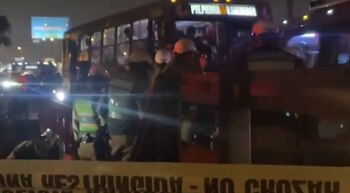 Conductor de colectivo se enfrenta