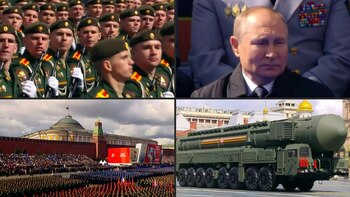 El presidente de Rusia, Vladimir Putin, defendió el lunes la ofensiva en Ucrania y criticó a Kiev y los países occidentales, al tiempo que buscó alimentar el patriotismo de la población y su apoyo a la campaña en el Día de la Victoria.