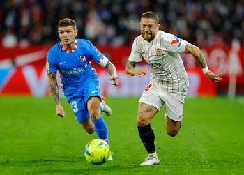 El Papu Gómez, que estaba