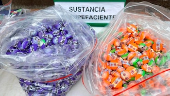 Incautaron dulces con cocaína saborizada