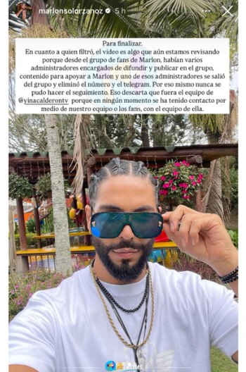 Declaraciones de Marlon Solórzano tras