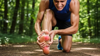 La lesión se presenta ante entrenamientos mal estructurados, errores en la técnica y calzado inadecuado (Imagen ilustrativa Infobae)