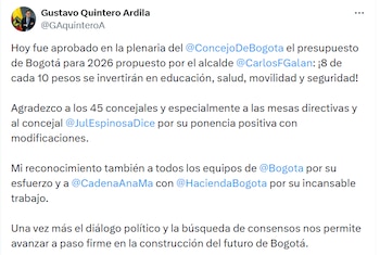 El Concejo de Bogotá aprobó