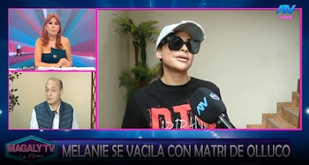 Melanie Martínez recuerda infidelidades de Christian Domínguez y fulmina a Karla Tarazona. Captura: Magaly TV La Firme.