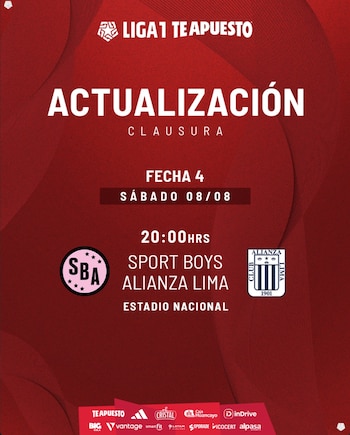 Sport Boys recibirá a Alianza Lima en el estadio Nacional.