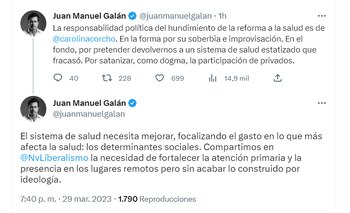 En Twitter, las reacciones, ante