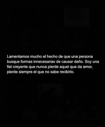 Comunicado de Deyvis Orosco y