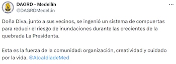 El DAGRD destacó que la