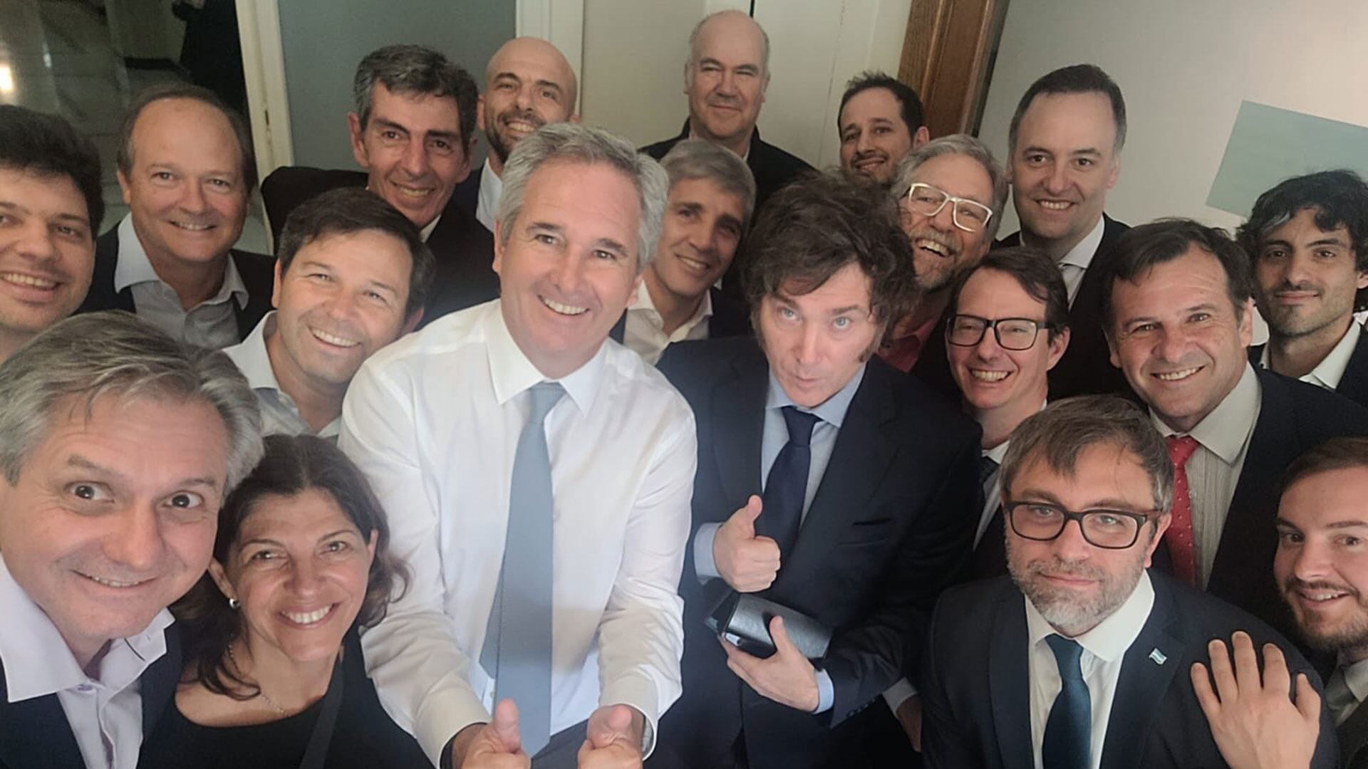 Milei visita el Ministerio de Economía