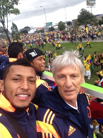 Valdés, con Pekerman, quien lo