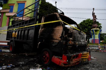 Así quedó uno de los