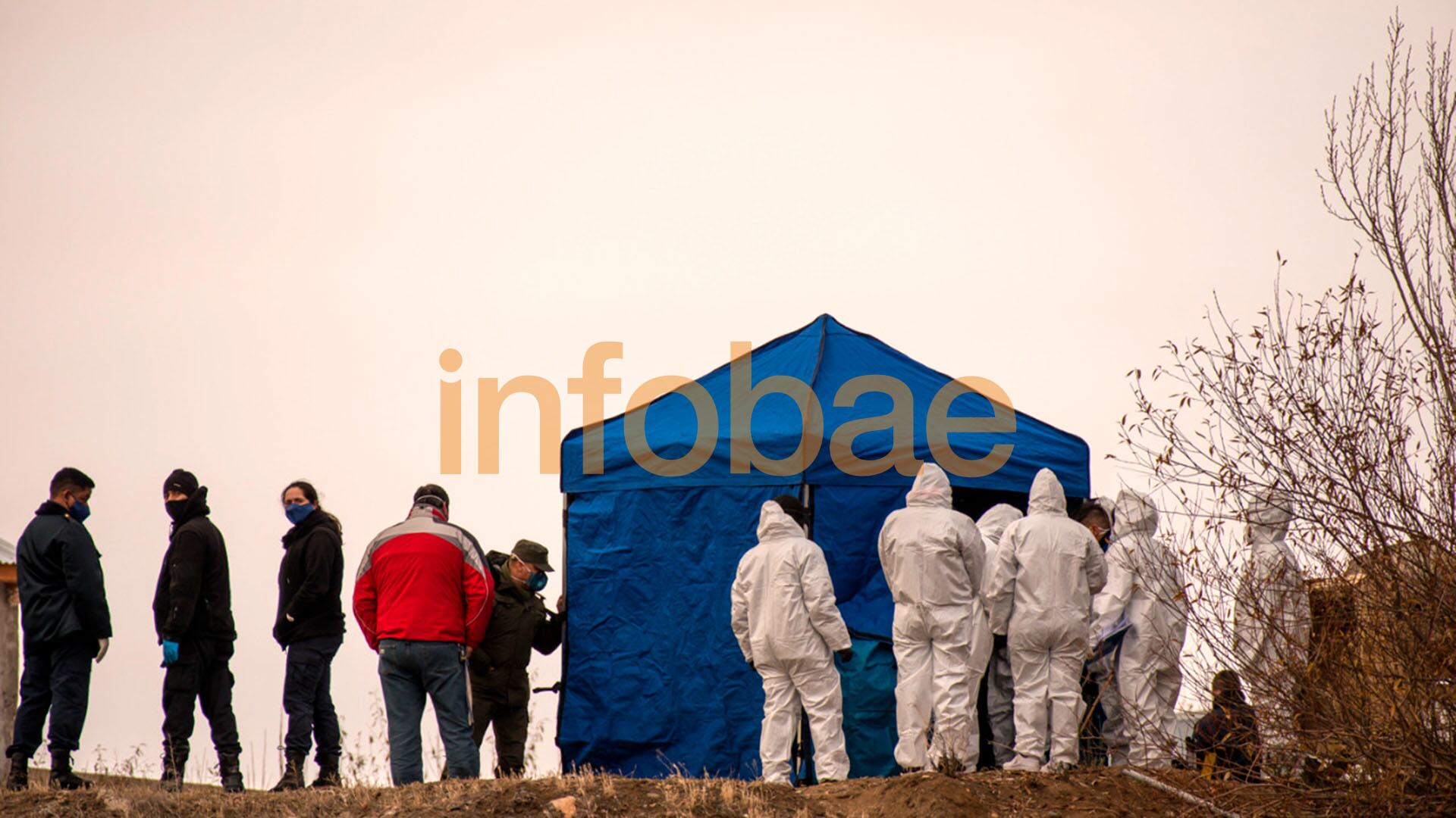Policía Científica en el lugar del hallazgo del cadáver de Gutiérrez (Alejandro Capelli)