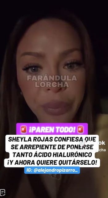 Sheyla Rojas se arrepiente de