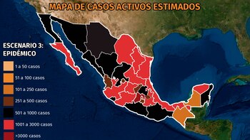 Mapa del coronavirus en México