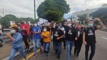 La protesta cuenta con el