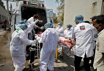 Un paciente con problemas respiratorios