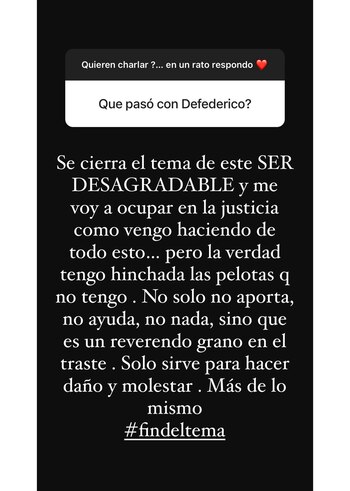 Cinthia Fernández contó un nuevo