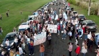 La protesta en Pilar para