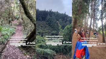 Las opiniones sobre la regulación de los senderos en los Cerros Orientales reflejan la tensión entre conservación ambiental y acceso recreativo - crédito emmanuel.boreal3 / TikTok