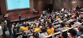 A segunda mesa de consulta sobre a participação do Páramo de Santurbán foi realizada na Universidade Industrial de Santander, em Bucaramanga, onde participaram os diferentes setores envolvidos no processo. - crédito @ConRegion/X
