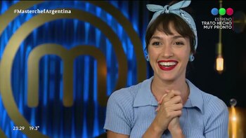 La alegría de Candela por