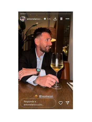 Antonela Roccuzzo retrató a Lionel