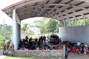 Paso Canoas concentra el tráfico de mercancías que ingresan por el Canal de Panamá y la Zona Libre de Colón hacia los mercados centroamericanos.. EFE/ Marcelino Rosario