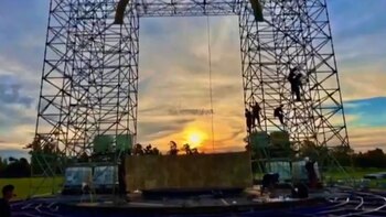 Parte del armado para los