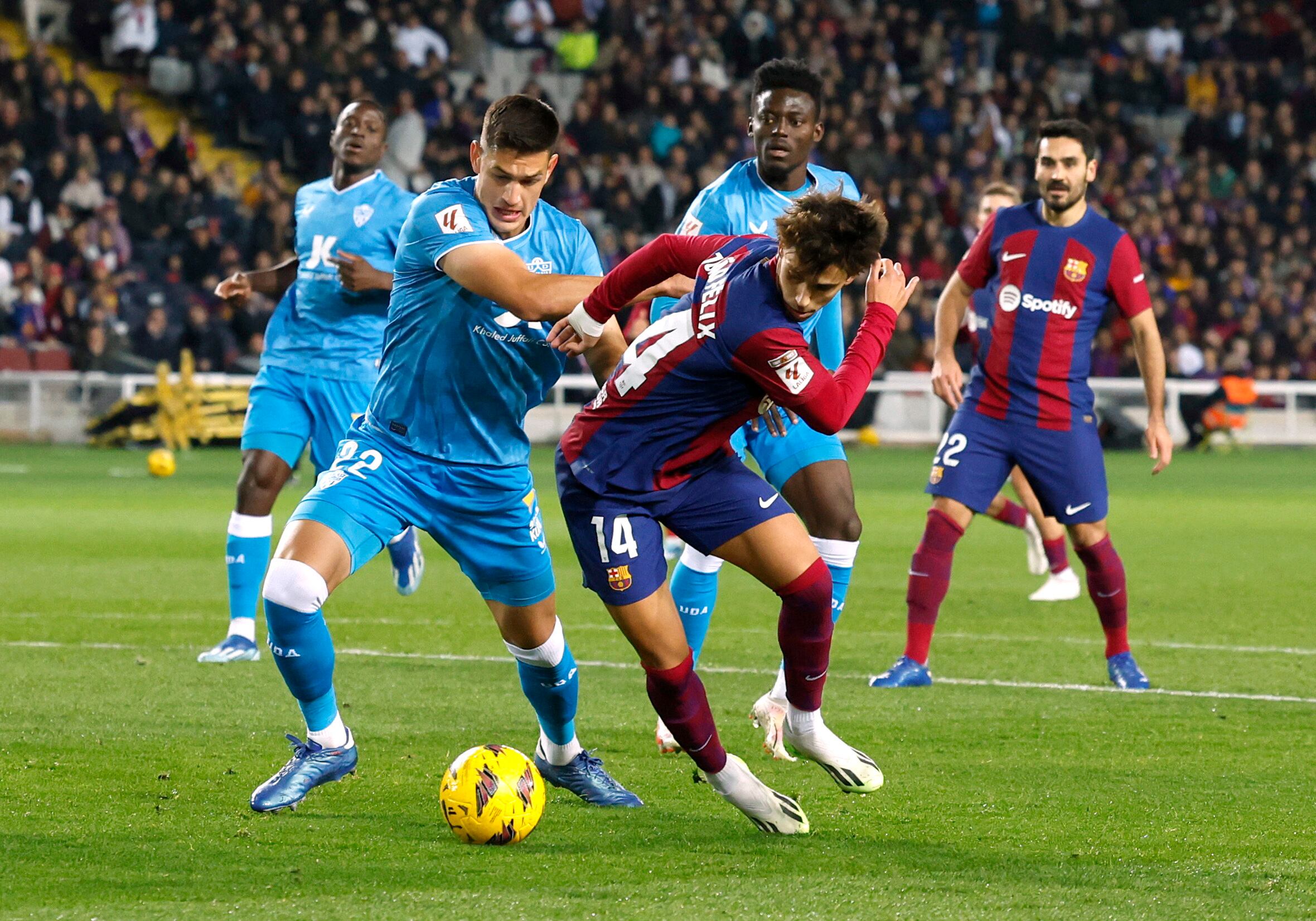 Soccer Football - LaLiga - FC Barcelona v Almeria - Estadi Olimpic Lluis Companys, Barcelona, Spain - December 20, 2023 FC Barcelona