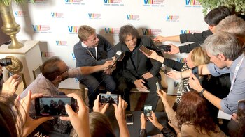 Alejandro Dolina en una conferencia