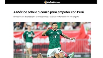Mediotiempo sobre el empate de México ante Perú en Nueva Jersey.