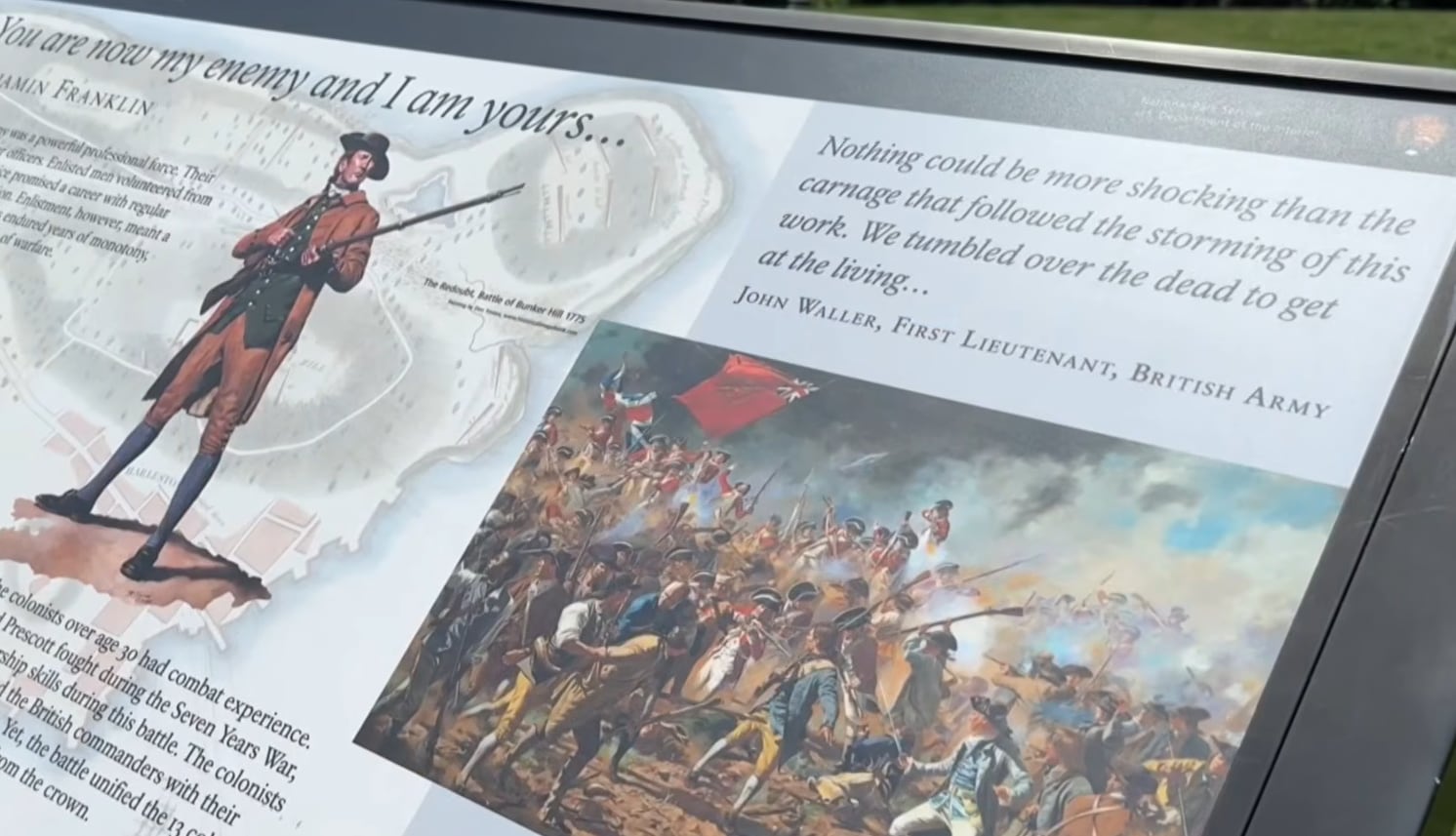 La batalla de Bunker Hill terminó con la retirada rebelde, pero las fuerzas británicas sufrieron más de 1.000 bajas y el choque reforzó la movilización colonial (CBS Boston)