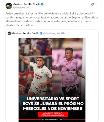 Información sobre Universitario de Deportes vs Sport Boys por el Torneo Clausura 2026.