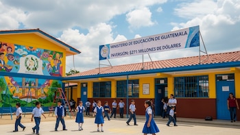 El Ministerio de Educación de Guatemala invirtió 271 millones de dólares en remozar escuelas