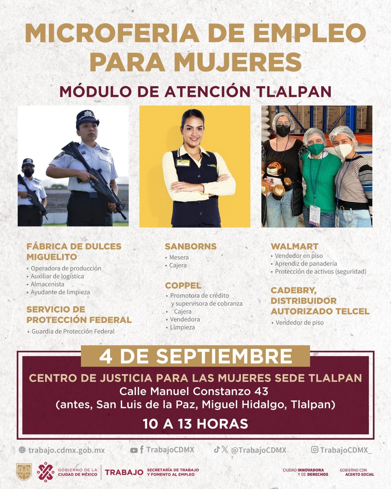 Foto: X: @TrabajoCDMX