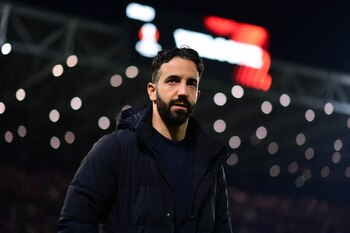 Rubén Amorim ya tendría un primer acuerdo con el Liverpool para tomar el cargo de técnico a mediados de 2024 - crédito Daniele Mascolo/REUTERS