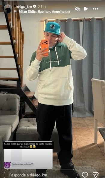 Thiago Medina reaccionó en redes sociales ante el pedido de sus seguidores