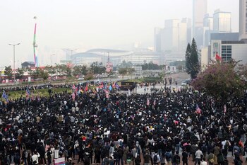 FILE PHOTO: Hong Kong protesters