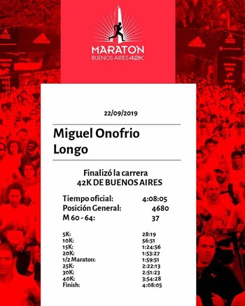 Una de las cinco maratones