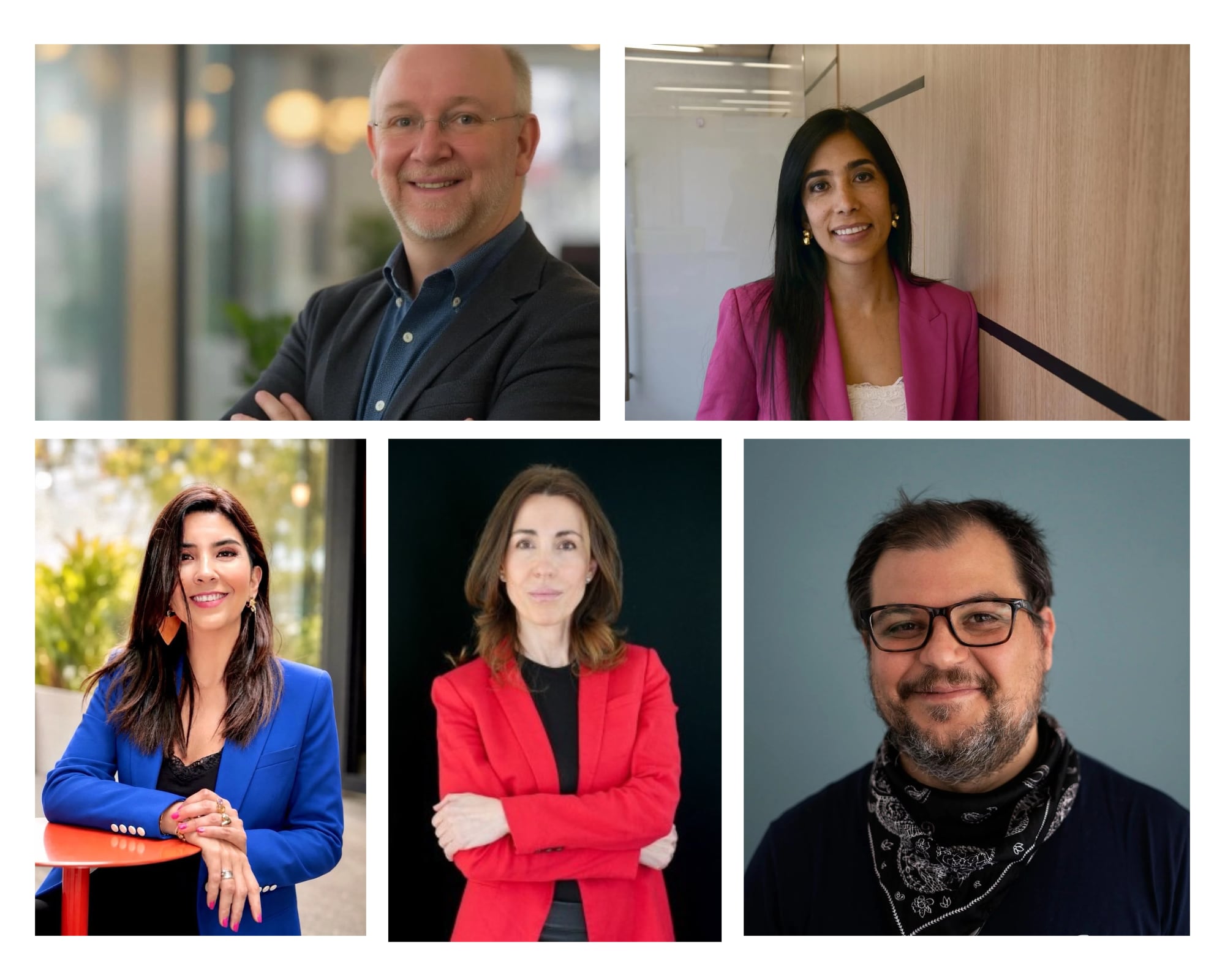Fernando Valenzuela, Luz Abadía, María Victoria Angulo, Mercedes Mateo Díaz y Emiliano Pereiro