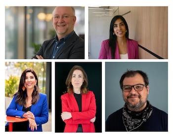 Fernando Valenzuela, Luz Abadía, María Victoria Angulo, Mercedes Mateo Díaz y Emiliano Pereiro