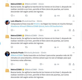 Usuarios de la Línea 1