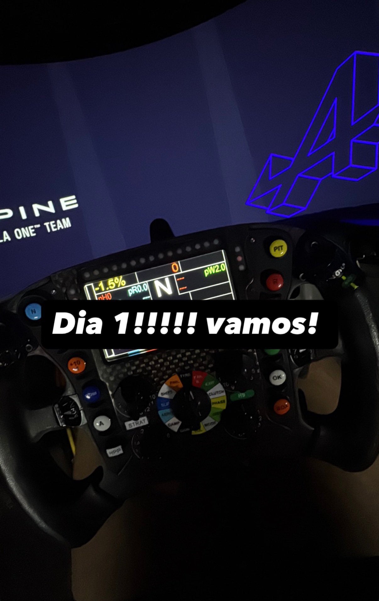 La historia de Franco Colapinto trabajando en el simulador de Alpine en Enstone (@francolapinto)