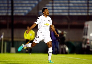 El futbolista ecuatoriano Luis Cangá,