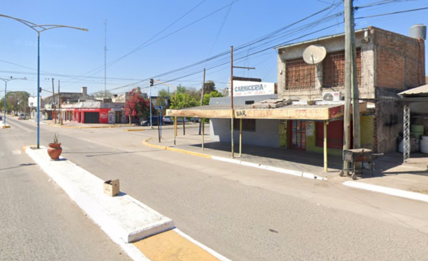 La intersección en donde ocurrió la pelea (Google Maps)