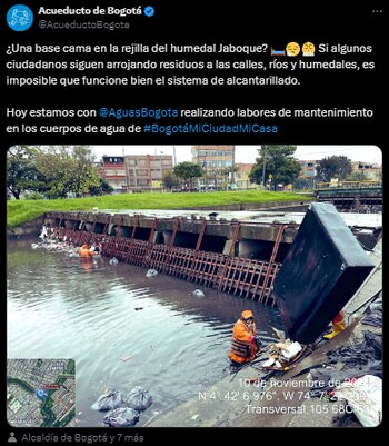 Acueducto de Bogotá encontró una