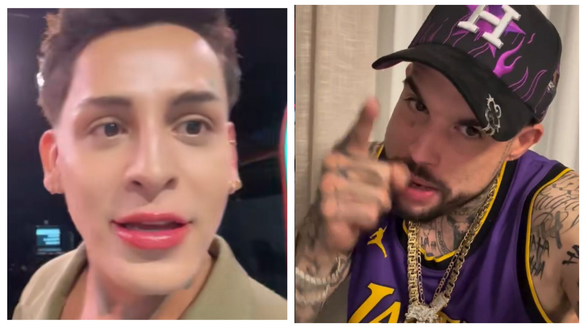 Emiliano Aguilar reacciona a la entrevista de Kunno, donde el influencer sugiere enviarlo a rehabilitación.(Capturas de pantalla)